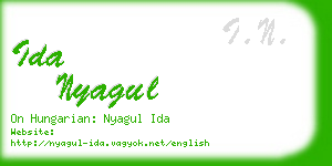 ida nyagul business card